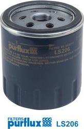 Purflux LS206 - Масляный фильтр autospares.lv