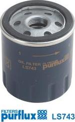 Purflux LS743 - Масляный фильтр autospares.lv