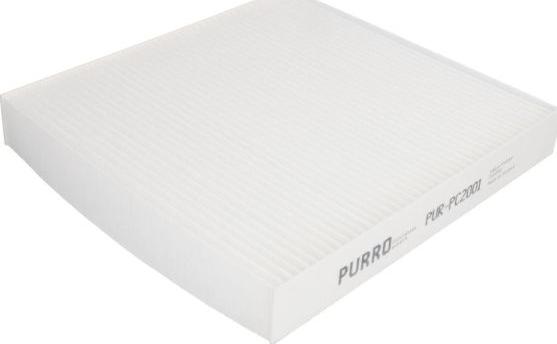 PURRO PUR-PC2001 - Фильтр воздуха в салоне autospares.lv