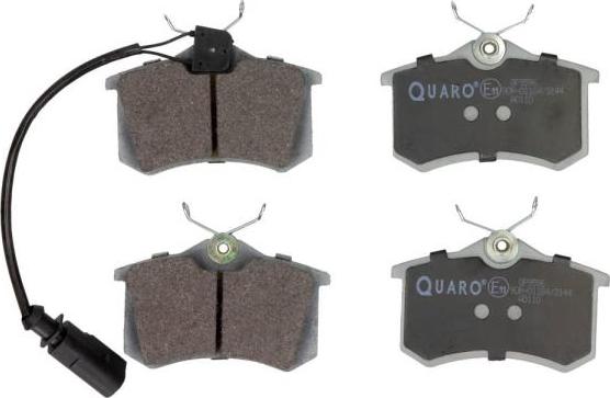 QUARO QP9596 - Тормозные колодки, дисковые, комплект autospares.lv