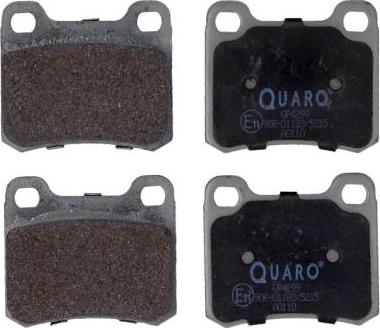 QUARO QP4299 - Тормозные колодки, дисковые, комплект autospares.lv