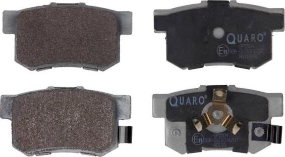 QUARO QP5504 - Тормозные колодки, дисковые, комплект autospares.lv