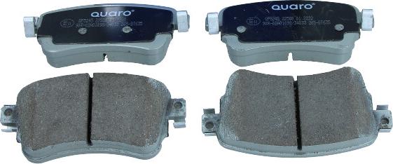 QUARO QP5245 - Тормозные колодки, дисковые, комплект autospares.lv