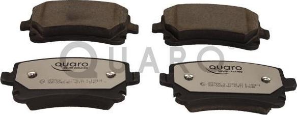 QUARO QP5769C - Тормозные колодки, дисковые, комплект autospares.lv