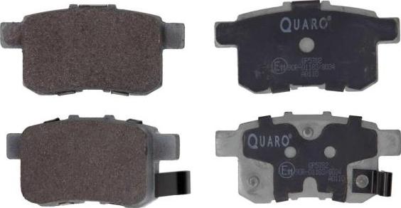 QUARO QP5782 - Тормозные колодки, дисковые, комплект autospares.lv