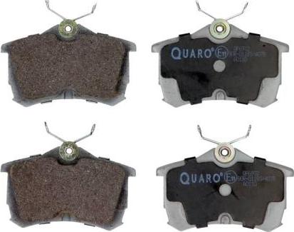 QUARO QP6972 - Тормозные колодки, дисковые, комплект autospares.lv