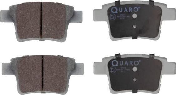 QUARO QP6121 - Тормозные колодки, дисковые, комплект autospares.lv