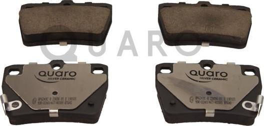 QUARO QP6243C - Тормозные колодки, дисковые, комплект autospares.lv