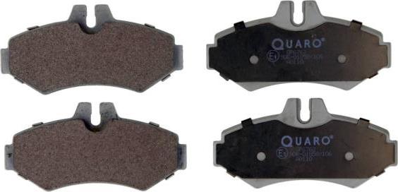QUARO QP6762 - Тормозные колодки, дисковые, комплект autospares.lv