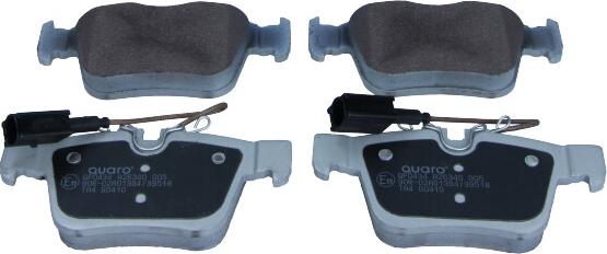 QUARO QP0434 - Тормозные колодки, дисковые, комплект autospares.lv