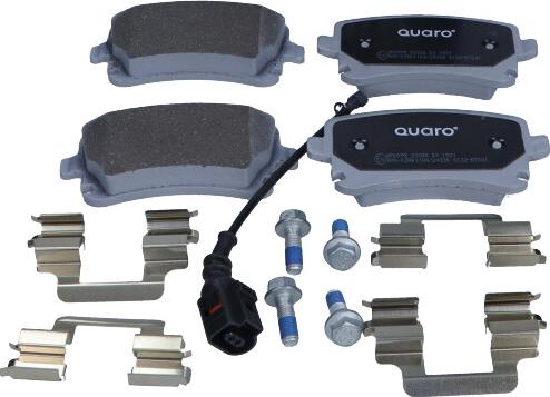 QUARO QP0895 - Тормозные колодки, дисковые, комплект autospares.lv