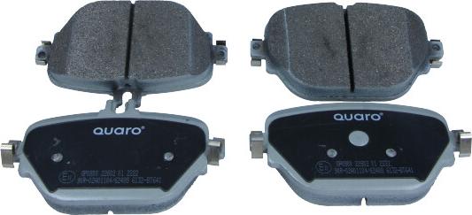 QUARO QP0800 - Тормозные колодки, дисковые, комплект autospares.lv