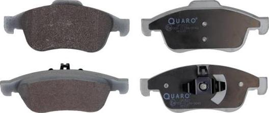 QUARO QP0827 - Тормозные колодки, дисковые, комплект autospares.lv