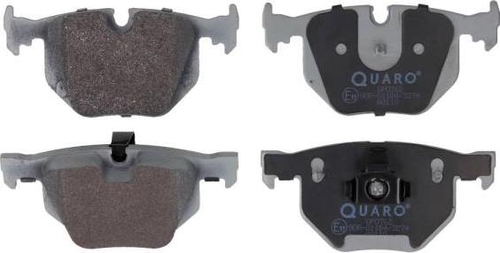 QUARO QP0762 - Тормозные колодки, дисковые, комплект autospares.lv