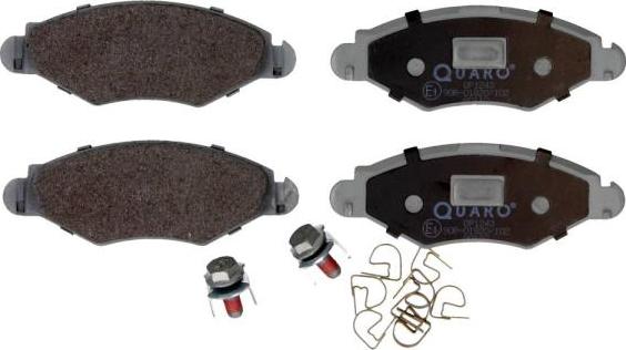 QUARO QP1243 - Тормозные колодки, дисковые, комплект autospares.lv