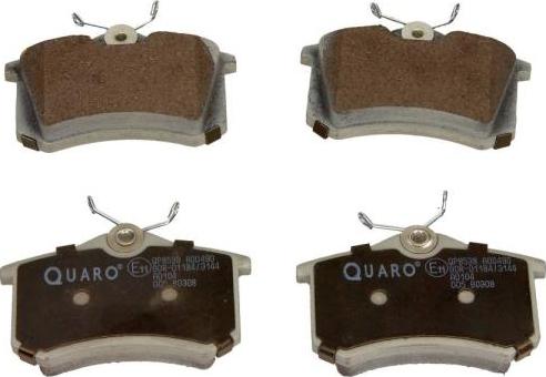 QUARO QP8538 - Тормозные колодки, дисковые, комплект autospares.lv