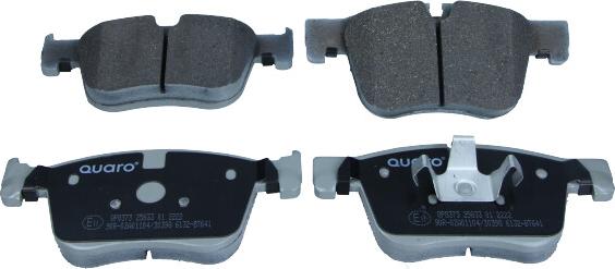 QUARO QP8373 - Тормозные колодки, дисковые, комплект autospares.lv