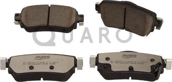 QUARO QP8267C - Тормозные колодки, дисковые, комплект autospares.lv