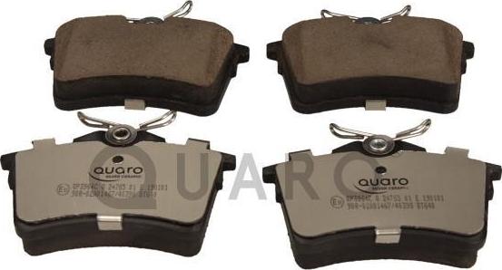 QUARO QP3964C - Тормозные колодки, дисковые, комплект autospares.lv