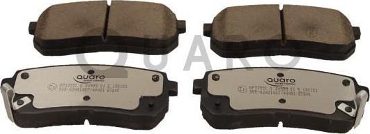 QUARO QP3355C - Тормозные колодки, дисковые, комплект autospares.lv