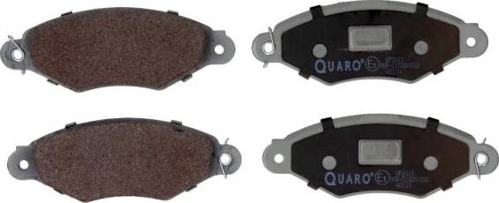 QUARO QP2611 - Тормозные колодки, дисковые, комплект autospares.lv