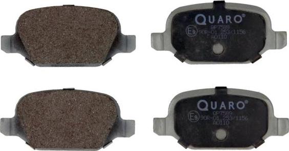 QUARO QP7589 - Тормозные колодки, дисковые, комплект autospares.lv