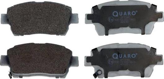QUARO QP7748 - Тормозные колодки, дисковые, комплект autospares.lv