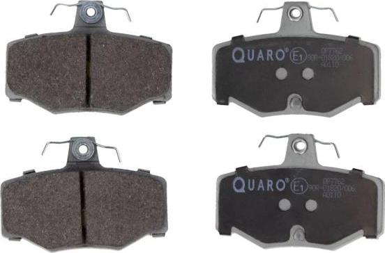 QUARO QP7762 - Тормозные колодки, дисковые, комплект autospares.lv