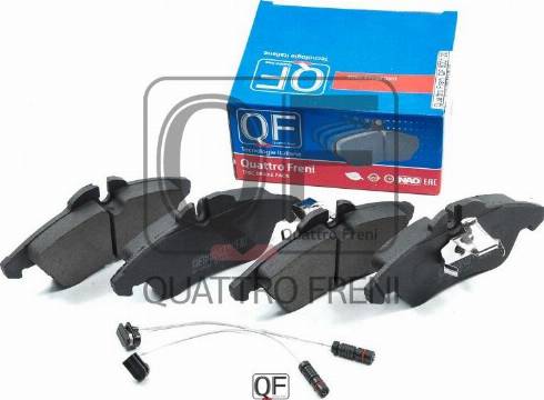 Quattro Freni QF500120 - Тормозные колодки, дисковые, комплект autospares.lv