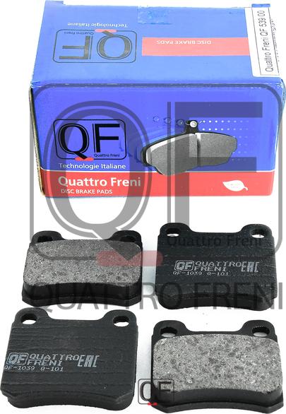 Quattro Freni QF53900 - Тормозные колодки, дисковые, комплект autospares.lv