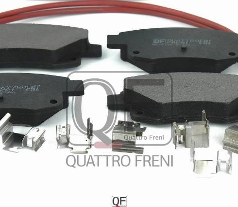 Quattro Freni QF64750 - Тормозные колодки, дисковые, комплект autospares.lv