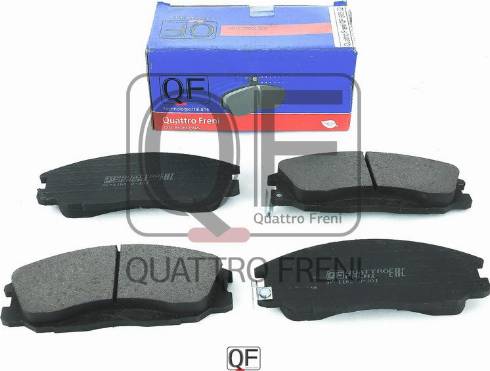 Quattro Freni QF66502 - Тормозные колодки, дисковые, комплект autospares.lv