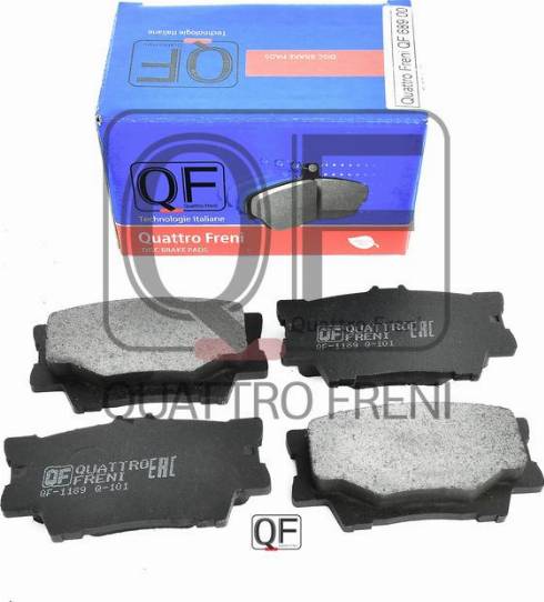 Quattro Freni QF68900 - Тормозные колодки, дисковые, комплект autospares.lv