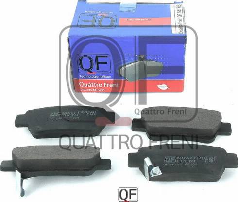 Quattro Freni QF68702 - Тормозные колодки, дисковые, комплект autospares.lv