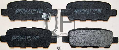 Quattro Freni QF63102 - Тормозные колодки, дисковые, комплект autospares.lv
