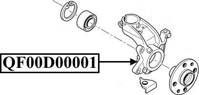 Quattro Freni QF00D00001 - Поворотный кулак, подвеска колеса autospares.lv