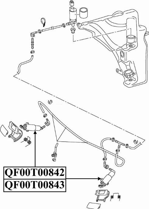 Quattro Freni QF00T00843 - Распылитель, форсунка, система очистки фар autospares.lv