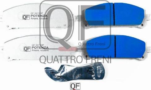 Quattro Freni QF84700P - Тормозные колодки, дисковые, комплект autospares.lv