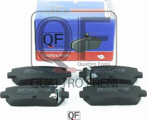 Quattro Freni QF81802 - Тормозные колодки, дисковые, комплект autospares.lv