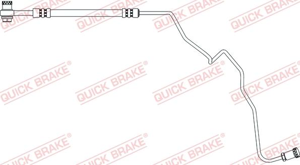 QUICK BRAKE 96.019X - Тормозной шланг autospares.lv