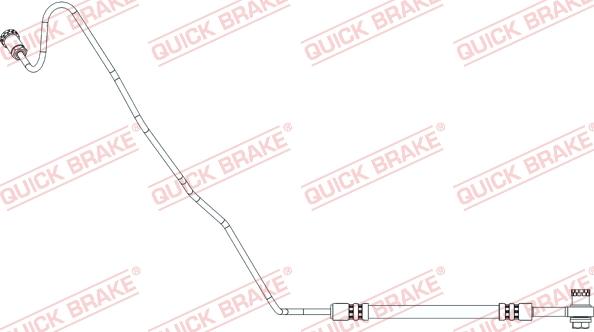 QUICK BRAKE 96.020X - Тормозной шланг autospares.lv