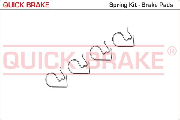 QUICK BRAKE 9114K-02 - Комплектующие для колодок дискового тормоза autospares.lv