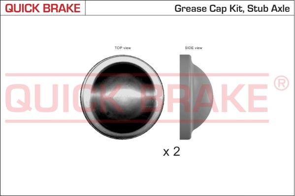 QUICK BRAKE 9829K - Крышка, подшипник ступицы колеса autospares.lv