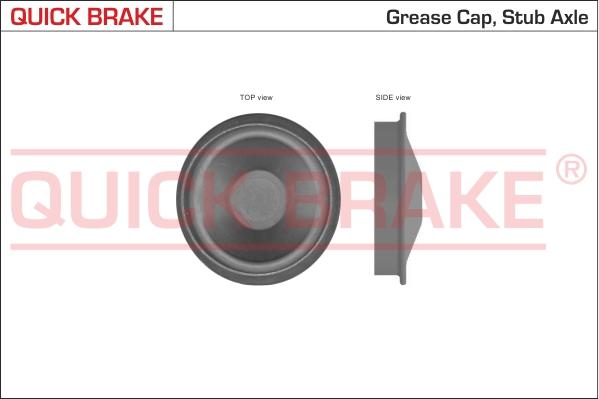 QUICK BRAKE 9828 - Крышка / защитный колпак autospares.lv