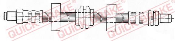 QUICK BRAKE 42.913 - Тормозной шланг autospares.lv