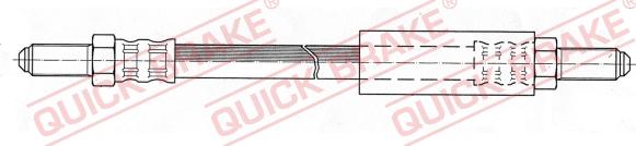 QUICK BRAKE 42.304 - Тормозной шланг autospares.lv