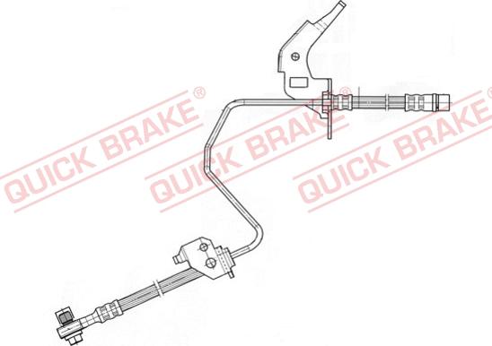 QUICK BRAKE 59.960X - Тормозной шланг autospares.lv