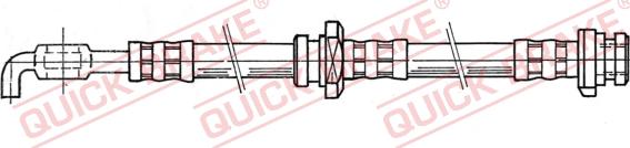 QUICK BRAKE 50.966 - Тормозной шланг autospares.lv