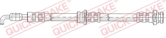 QUICK BRAKE 50.906 - Тормозной шланг autospares.lv