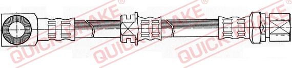 QUICK BRAKE 50.908 - Тормозной шланг autospares.lv